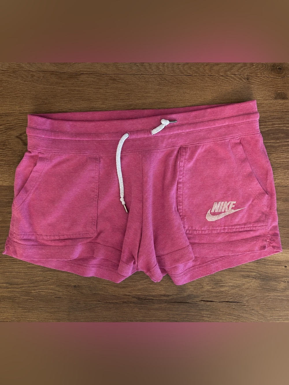 Nike Gym Vintage Pink French Terry Shorts Women’s M